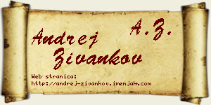 Andrej Živankov vizit kartica